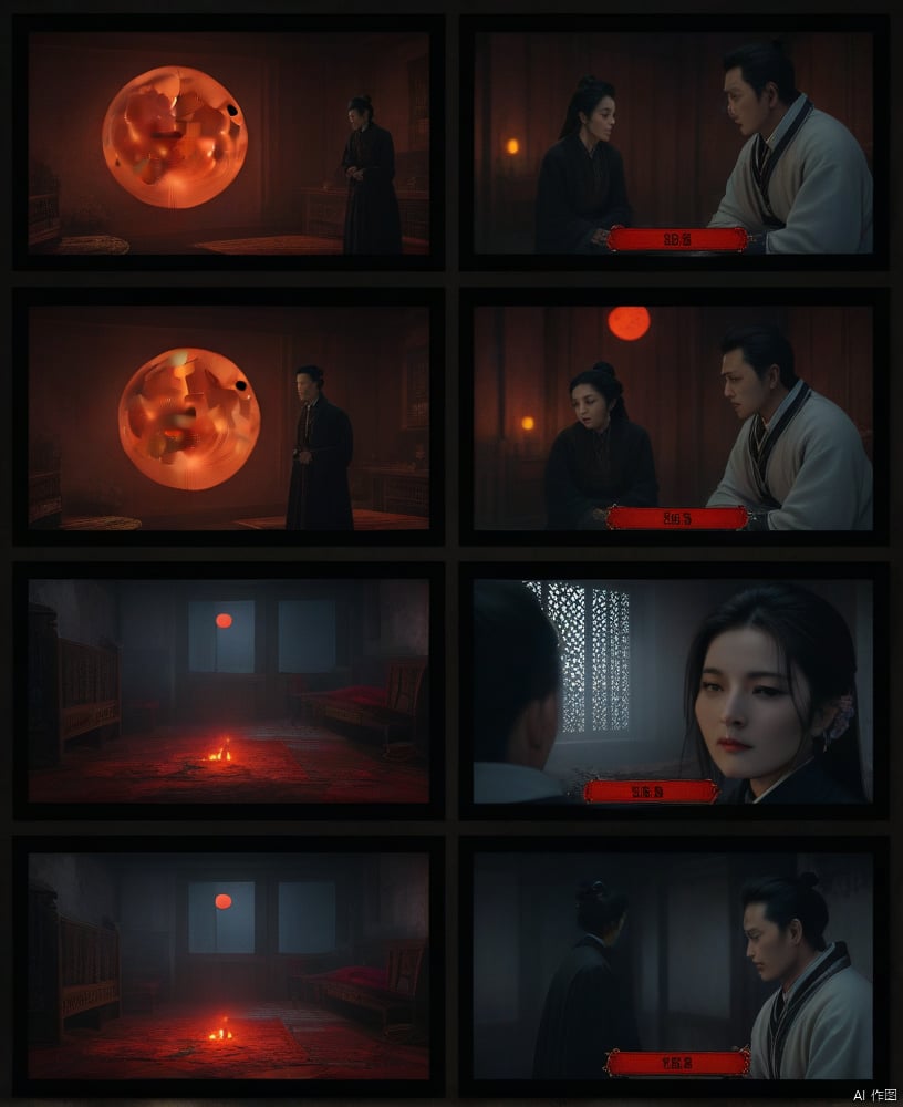 (story board:1.4),[story board:black line:5],(8 interface:1.3),[white background:story board:2],talking,(Multiple views:1.4), a girl 

   The blood moon outside the window, the eerie and quiet streets, and this seemingly normal home.
    Matching quests for players.
　　Ding, the match was successful.
　　Transcript Name: A warm family of four.
    Task 1: Gain the favor of your family, and end the dungeon when all the friendship reaches 80%.
    Current Opinion:
    Mom: 50%
    Sister: 50%
    Daddy: 30%
　　Current Sanity: 50%
    Chen Shi only remembered that he was about to sleep, and his body suddenly lost consciousness, and when he opened his eyes again, he came to this place.
    "It seems that you have entered the copy of the game, and you need to gain friendship or survive for three days before leaving, so what is the use of this sanity value?"
　　Search the room as you ponder the question and see if you can get any other clues.
