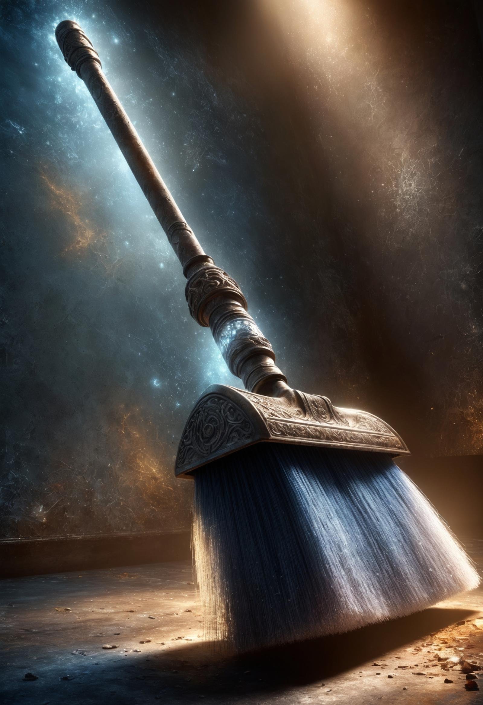 (masterpiece, best quality,detailed light), DonM50und0fMu51cXL   magic broom (various, fictional), corrosion-resistant coating,       corundum, camouflaged,  prismatic coating, textured panels, ,  (highres, 4k, 8k, intricate detail, cinematic lighting, amazing quality, Detailed Illustration, wallpaper)   <lora:Perfect Hands v2> <lora:SDXL\DetailedEyes_V3> <lora:myLoraXL_test\DonM50und0fMu51cXL-000008>