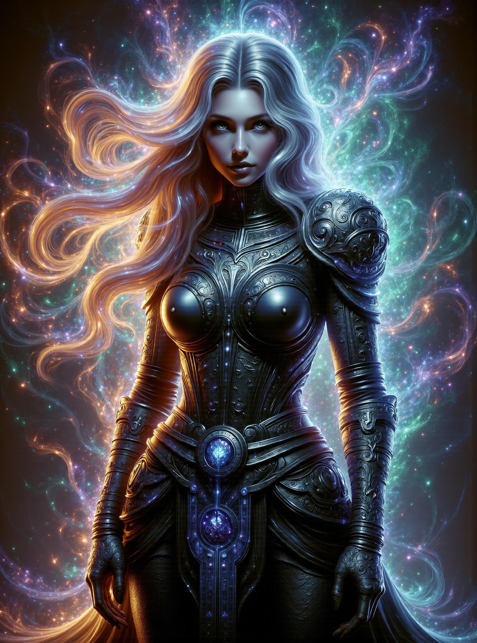 digital illustration,  female zolfa-thuran, sith inquisitor, spellbook