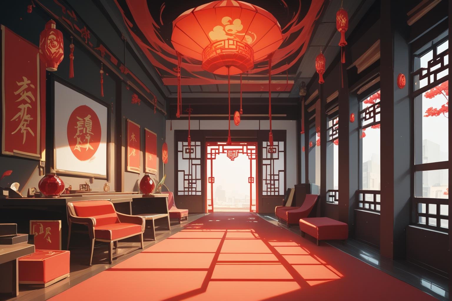 score_9, score_8_up, score_7_up, room, china interior, red color gems, glowing, digital art, no human, illustration, background  <lora:neonils_v2:0.8>