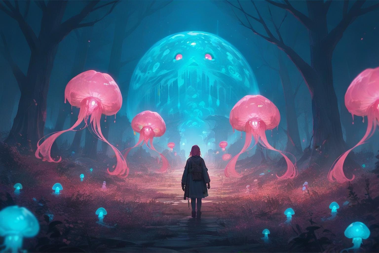 score_9, score_8_up, score_7_up, big pink glowing jellyfish, fantasy art, digital art, no human, illustration, background <lora:neonils_v2:0.8>