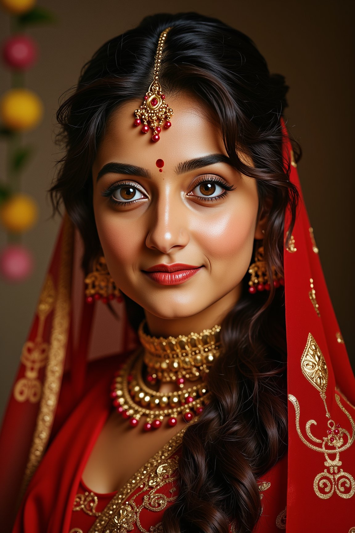 indian woman, a beautiful girl, brown eyes, gorgeous actress, Indian,  portrait photo, cinematic lighting 