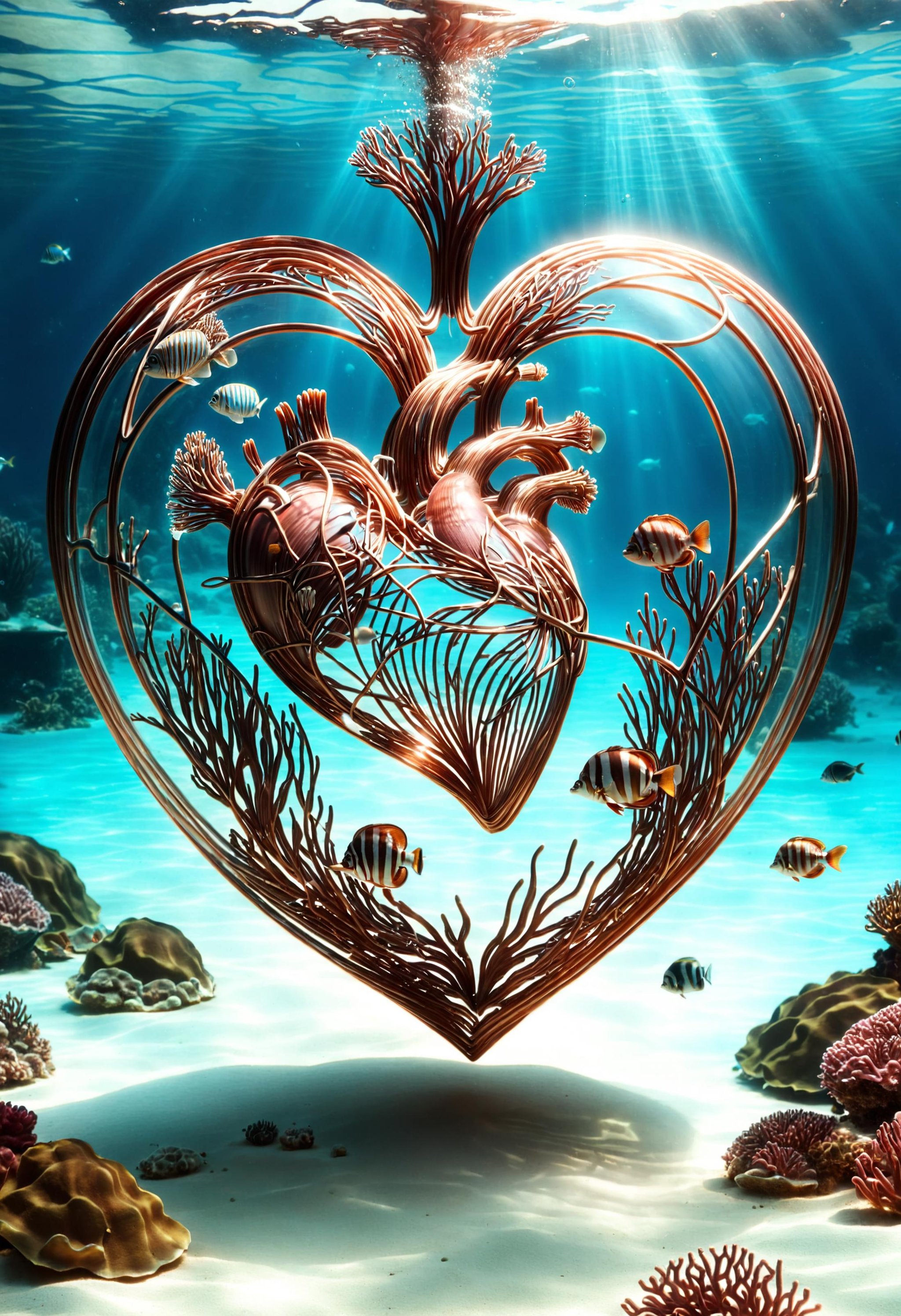 an underwater heart <lora:dvr-cpwr:1> dvr-cpwr