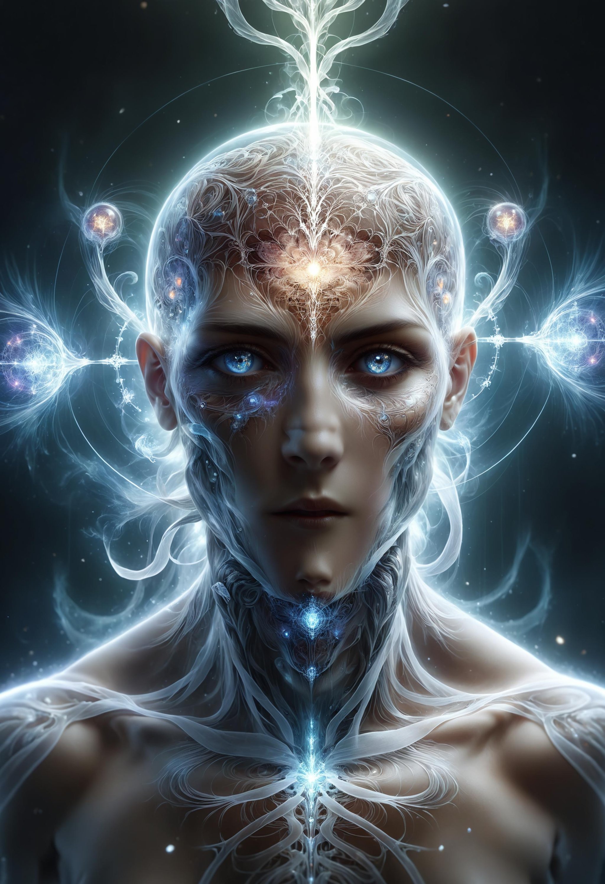 [:seeds of insanity:5,] (x-ray effect:1.1), head down, intricate, sharp focus, illustration, highly detailed, luminism, symmetrical, digital painting, concept art, matte, art by WLOP and Artgerm and Greg Rutkowski<lora:dvr-hgh-fnt:0.8> dvr-hgh-fnt