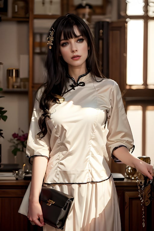 1girl, solo, (long straight black hair, thick bangs), blushing, looking at the audience, (nude), clouds, sunshine, a student girl during the Republic of China, holding a schoolbag and getting ready to go to school

Upper body, beautiful legs, hot body, hourglass figure, more details, detailed face + eyes, casual posture, elegant, casual expression, radiant, real elegant lady image, Korean beauty supermodel, (black long straight hair, thick bangs), perfect skin, (highly detailed skin: 1.2), (obviously dark eyes). Long eyebrows, soft makeup, gradient lips, (big breasts), plump figure, slender eyes and legs, white stockings, highly transparent stockings, delicate fingers, slender fingers, meticulous background, extreme details, Movie lens, realistic illustration, ambient light, (soothing tone: 1.3), (super detail: 1.2), masterpiece, realism, sharp focus, ultimate image quality, normal feet, normal body, normal limbs, (campus style in the early Republic of China) Theme: 1.5)

(Original, Best Quality), (Real, Photo Real: 1.3), Best Quality, Masterpiece, Beauty & Aesthetics, 16K, (HDR: 1.4), High Contrast, (Vivid Colors: 1.4), (Pastel Colors, Dark Color, Soothing Tones: 0), Electronic Fine Details and Textures, Cinematic Shots, Realistic Illustrations, Cool Tones, Full Body, (Masterpiece, Top Quality, Best Quality, Official Art, Beauty & Aesthetics: 1.2), HDR, High Contrast, (Wide angle shot), clothing during the Republic of China period

(Original, Best Quality), (Real, Photo Real: 1.3), Best Quality, Masterpiece, Beauty & Aesthetics, 16K, (HDR: 1.4), High Contrast, (Vivid Colors: 1.4), (Pastel Colors, Dark Color, Soothing Tones: 0), Electronic Fine Details and Textures, Cinematic Shots, Realistic Illustrations, Cool Tones, Full Body, (Masterpiece, Top Quality, Best Quality, Official Art, Beauty & Aesthetics: 1.2), HDR, High Contrast, (Wide angle shot), clothing during the Republic of China period,民國時期的穿著,清末民初宮廷,鄰家女孩,刺青金髮美女