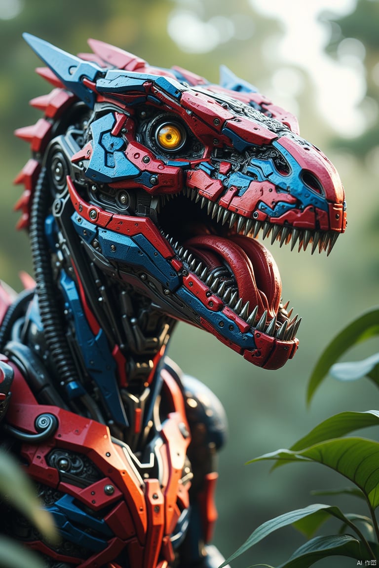 Robo-Raptor, the Robotic Dinosaur = = ((Vivid, HDR, Canon50, 8K, Hyper Realistic, Dramatic, Epic, Dynamic Contrast)) (((Zoomed Out, Far away Shot))) - Generate images with sharp edges and fine details. - Produce high-resolution images with no blurriness or distortions. - Create images with clear and well-defined subjects. - Ensure that the output images have crisp lines and distinct features. - Generate images with vibrant colors and accurate tones. - Avoid noise or artifacts in the generated images. - Focus on producing clear textures and patterns in the images. - Emphasize clarity and definition in all aspects of the generated images. - Prioritize the sharpness and clarity of the main subjects in the images. - Optimize the AI model to produce clear and visually appealing images., By art germ
,mechanical