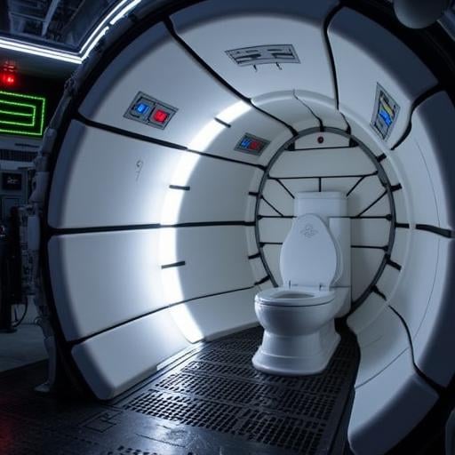 sky, toilet, Star Wars, space, building, Seating, Bed, cyberpunk