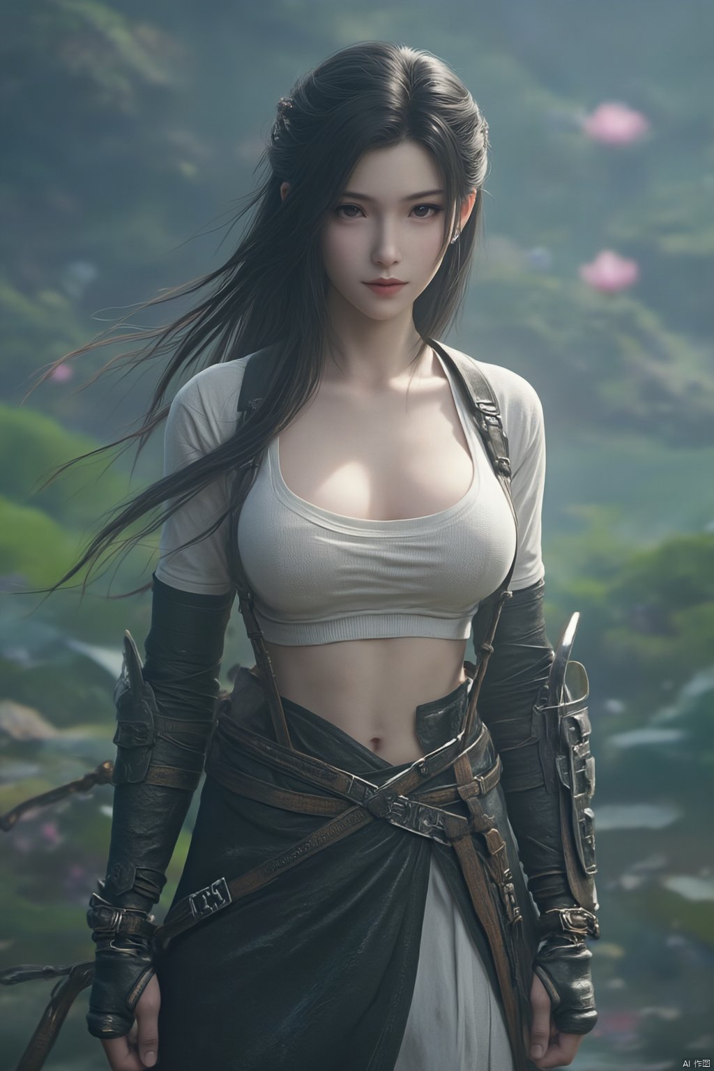 Best quality, Realistic, photorealistic, masterpiece,1girl,Xyuanyao,(big breasts:1.89),(Lotus, lotus pond:1.3),,Xyunxiao,(big breasts:1.99),Xxiaolongnv,Xyuanyao,Xtifa,XAerith