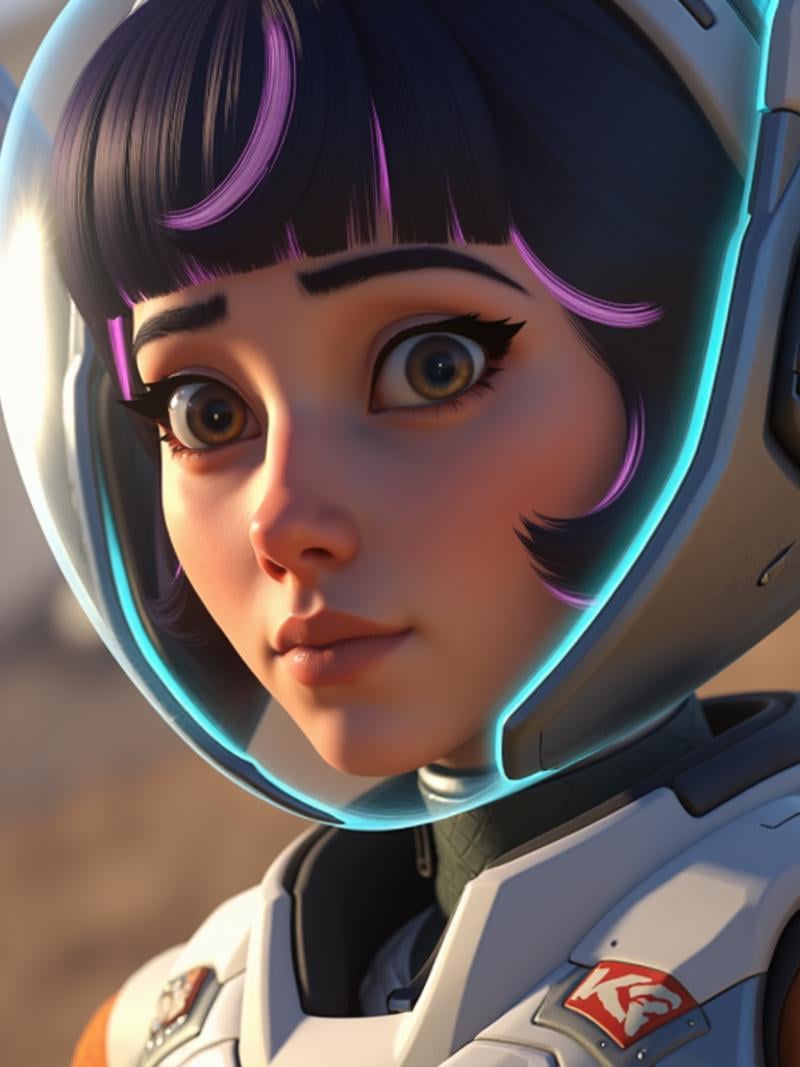 A close-up photorealistic portrait of Juno, <lora:juno_overwatch_2:1>