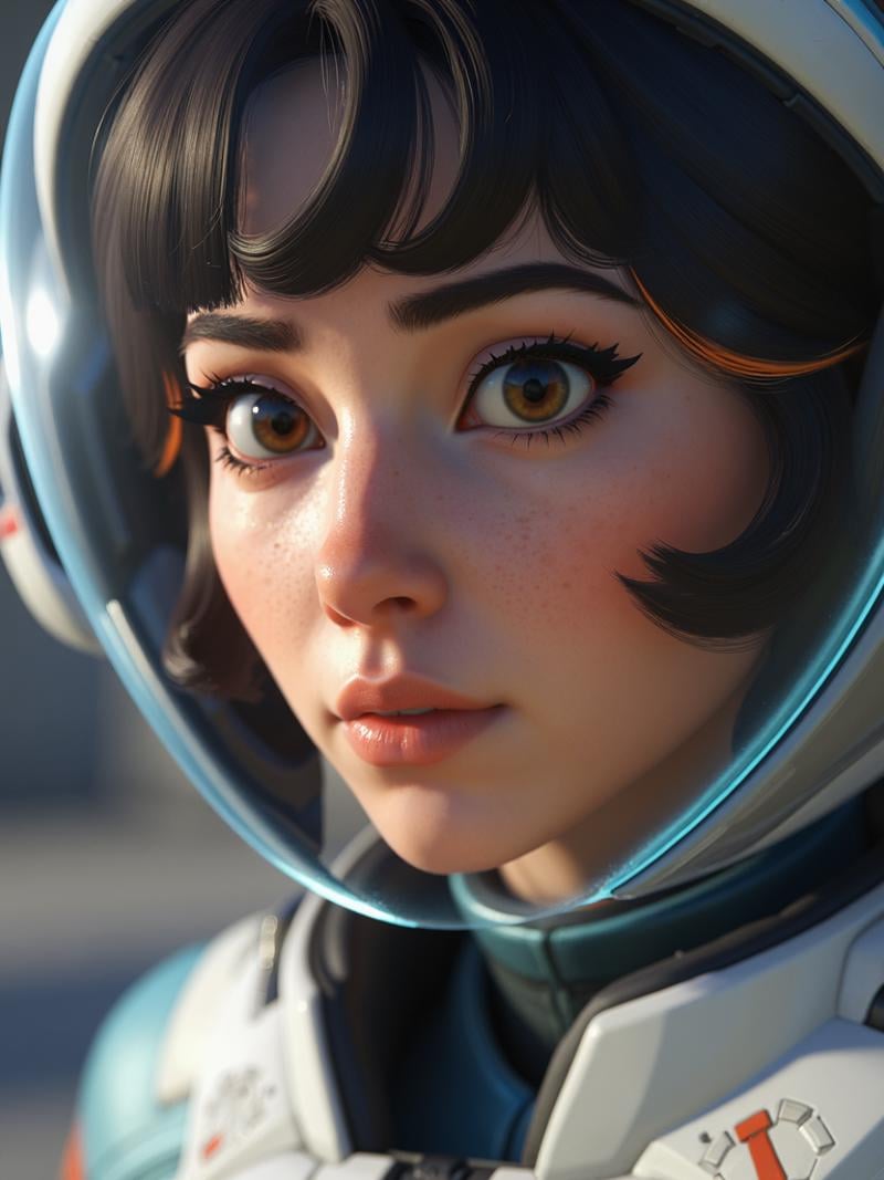 A close-up photorealistic portrait of Juno, <lora:juno_overwatch_2:1>