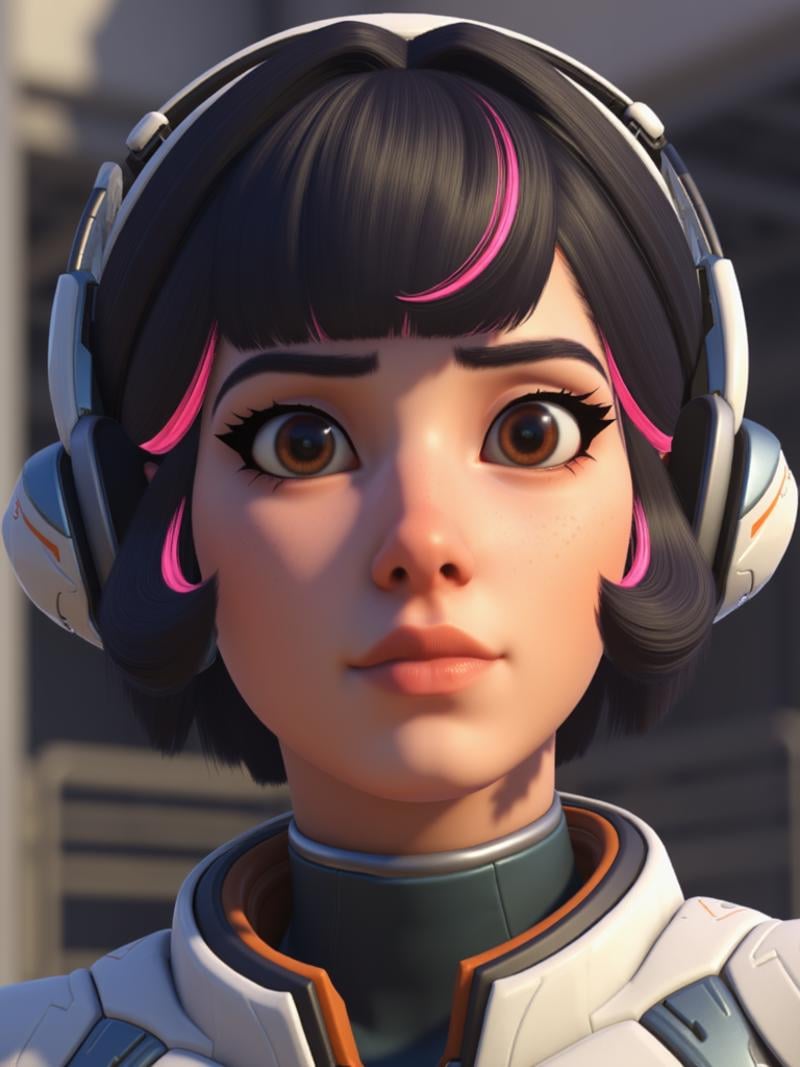 A close-up photorealistic portrait of Juno, <lora:juno_overwatch_2:1>