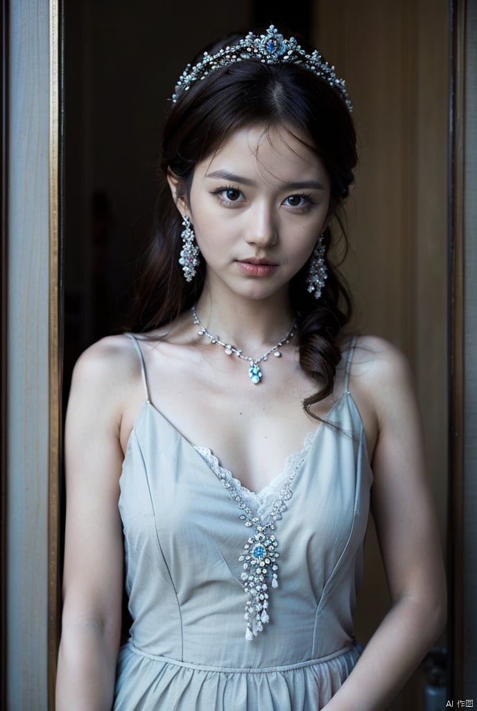 1girl,The overall setting exudes an atmosphere of historical grandeur, possibly depicting royalty or nobility within the context of East Asian culture.