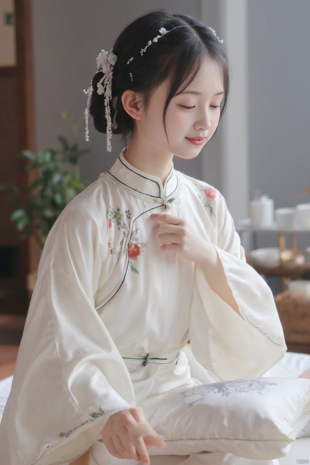 (1girl:1.3), (best quality, masterpiece, ultra high resolution),(photorealistic:1.3), (realistic:1.3), depth of field,(full body:1.2), (day:1.2), (cinematic lighting:1.2),,  qipao