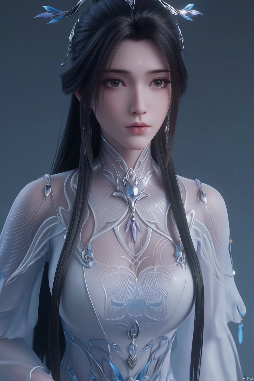  (masterpiece, top quality, best quality, official art, beautiful and aesthetic:1.2),1girl, solo, hair ornament, jewelry, chinese clothes, (big breasts:1.89),,Xluxueqi,XAerith,Xyuanyao