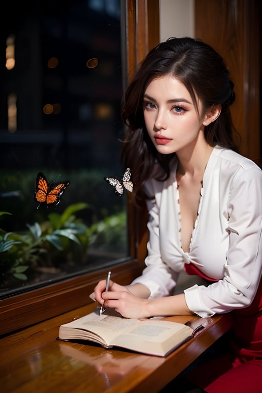 All night my love overflows like rain
Windowsill butterflies are like beautiful chapters flying in a poem
(I continue to write) Oh, write, I will love you forever at the end of the poem
You are the only thing I want to know