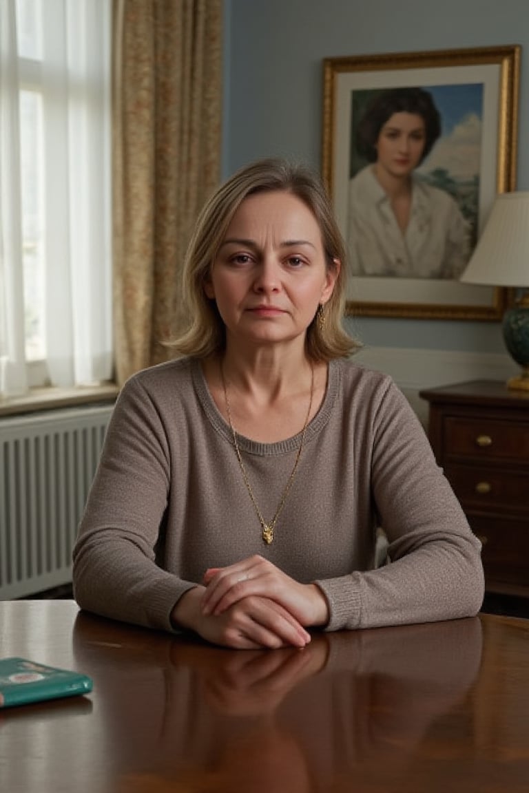 SHIU IRISHA woman of 63 Russian woman Russian sitting in his office