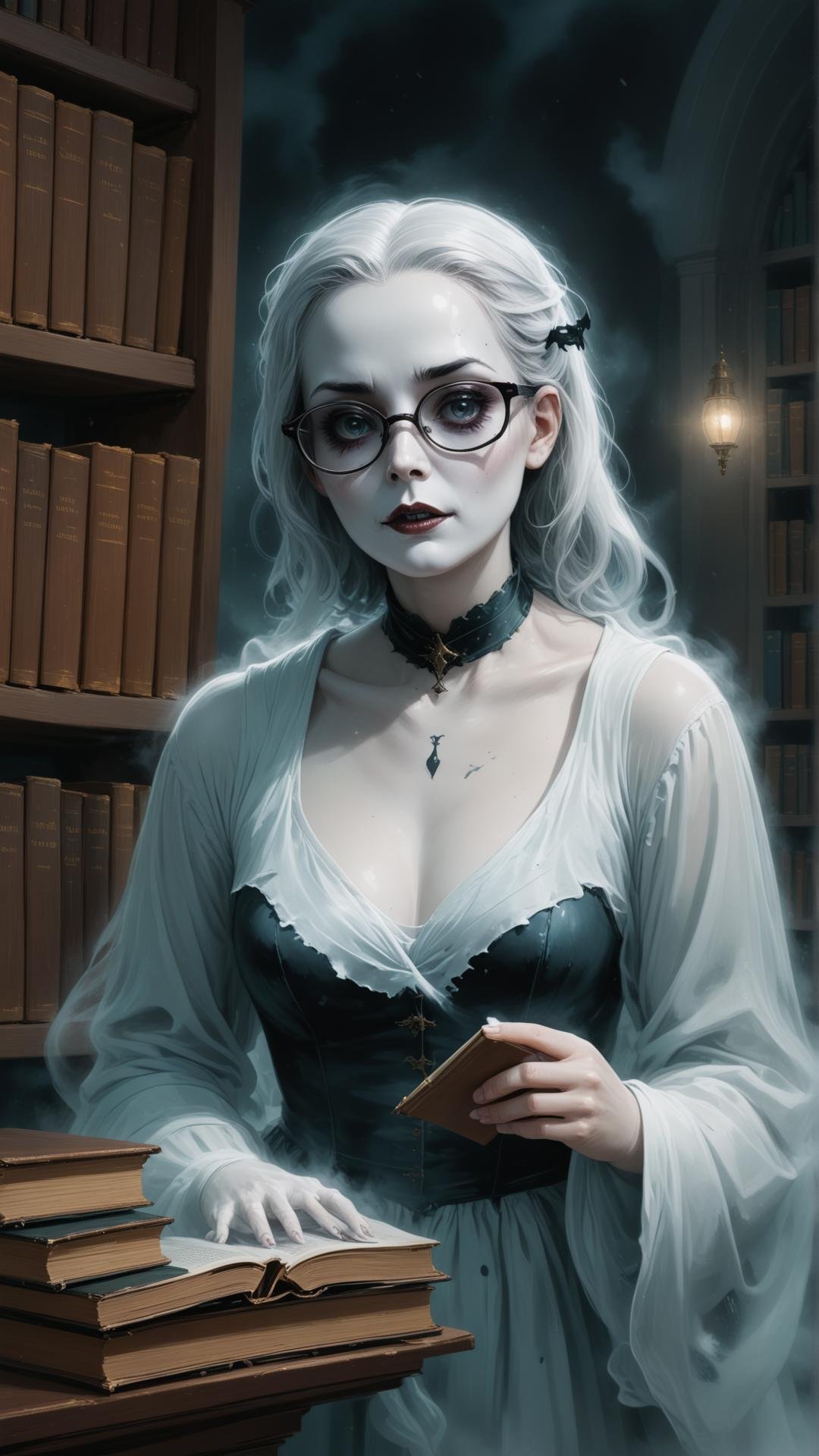 Ghostly librarian