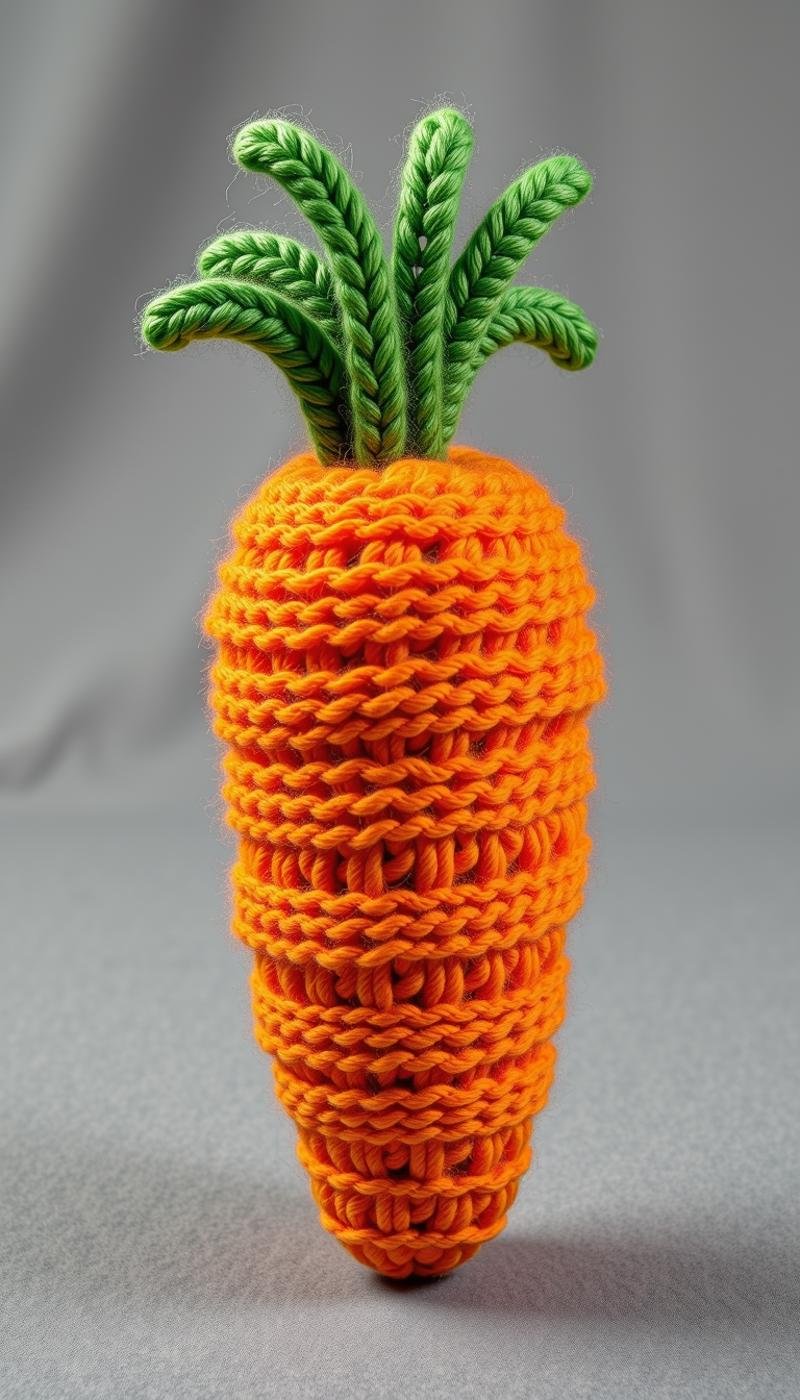 Made out of wool a carrot