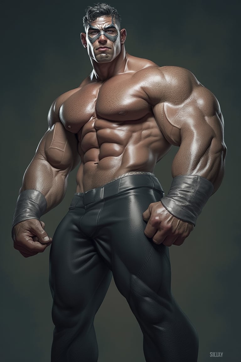 Amazing man, muscle, 

Silverjow style, bara, 