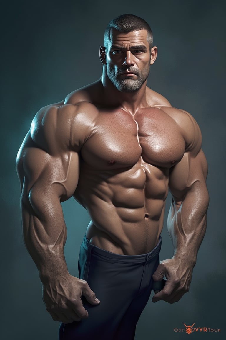 Amazing man, muscle, 

Silverjow style, bara, 