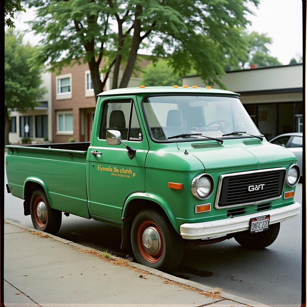 analog film photo  <lora:Kodak Portra 400 analog film stocks v1:1>Kodak Portra 400 analog film stocks of a green truck parked on the side of a street, detailed image, sharp edges, cinematic, cinematography, Kodak Portra 400 analog film stocks style, outdoors, multiple boys, 2boys, english text, tree, motor vehicle, realistic, car, road, vehicle focus, street, license plate . faded film, desaturated, 35mm photo, grainy, vignette, vintage, Kodachrome, Lomography, stained, highly detailed, found footage