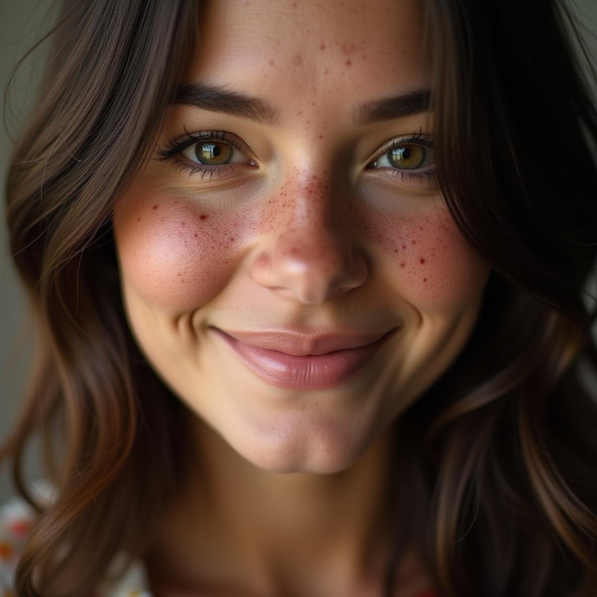 <lora:skin texture style v1:0.1>A closeup of a detailed sharp edges of a pretty woman with freckles smiling at camera, very realistic, cinematic, award winning photo