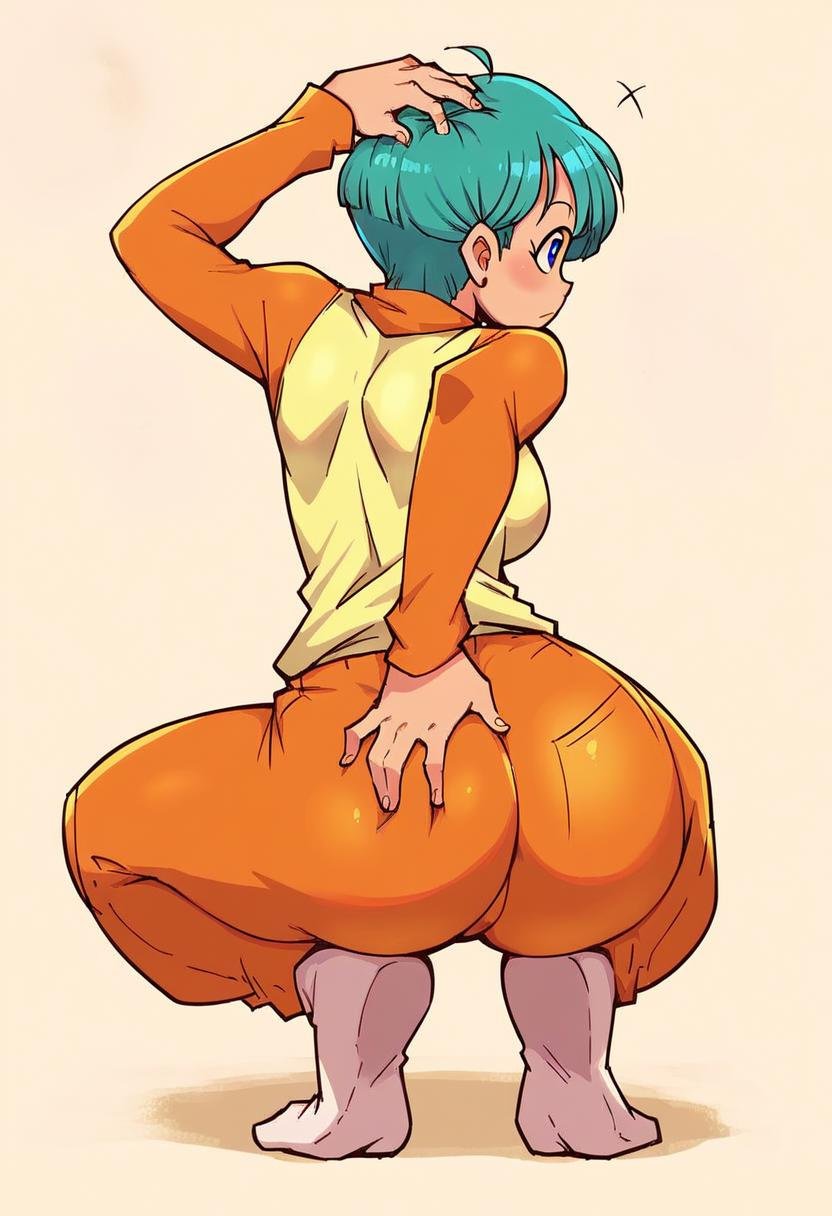 score_9,score_8_up, score_7_up, source_anime, rating_questionable, 1girl, solo, bulma, monk3y_p0se, scratching_head, touching_ass full body, monkey_girl <lora:Monkey_Pose_-_Pony_r1:1.0>