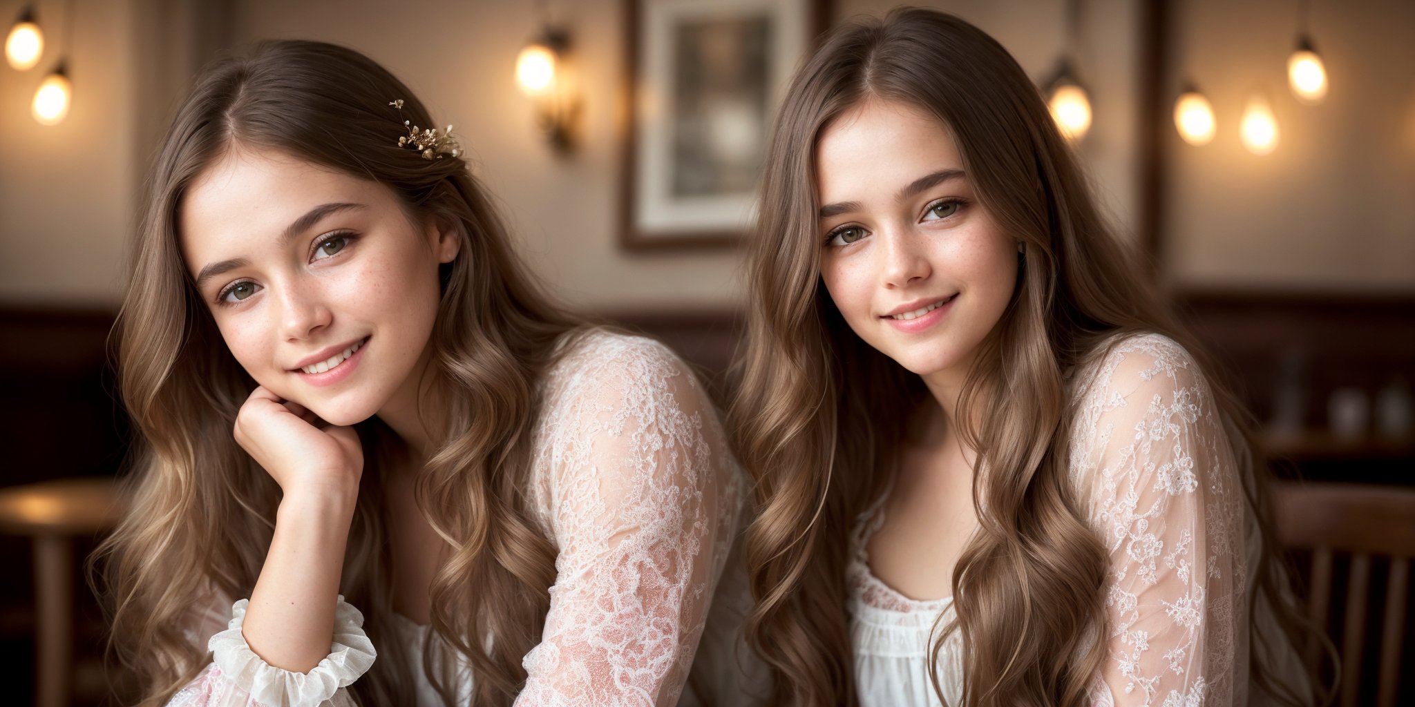 extremely innocent angelic face, smirk, teen, wild hair, sitting, dressed in pink, she smile like gentle love goddess, very long tresses, golden hair, brown hair, expressive face , she loves it so much. in chic bedroom, phenomenal image, too good, did you see it? i can't believe how good this is quality, sharp, perfect, beautiful, female, ultrarealistic, soft lighting, 8k, cheerful,laughing,clever naughty smile,,long sleeves, she smile like gentle love goddess,very long tresses,black hair,brown hair,expressive face, stunningly beautiful young girl,(((extremely innocent face ))),wild hair,((best quality)),((masterpiece)),(detailed),, highly ornate body jewelry, raw, photorealistic, real, perfect skin, real skin, realistic photo of a 1girls, , , voluptuously   extremely innocent face, divine eyes, ;,  

 (((full body view:1.2))), stunningly beautiful (((extremely innocent face ))), wild hair, ((best quality)), ((masterpiece)), (detailed),  shirt,, highly detailed HDR photo, 8k quality, best quality, high resolution ultra photorealistic, high definition, highly detailed photo, photon mapping, dynamic angle, professional lighting, highly detailed face and body,expressive eyes, perfectly detailed face, smile, gorgeous face, real skin details, soft skin, looking at viewer, raw, photorealistic, real, perfect skin, real skin, realistic photo of a mid body shot, , extremely innocent face, very beautiful, cheerful, laughing, clever naughty smile, , she is dressed, she smile like gentle love goddess, very long tresses, golden hair, brown hair, expressive face, divine eyes,, Wide-angle view of a pretty fashion model looking at the camera, expressing a complaint as if it's our fault, sad and thoughtful, sipping coffee in a dark, cozy coffee shop with rain outside, vibrant ambience, lively atmosphere, adorned with fairy lights and candles, captured in photorealistic detail with real skin textures, soft lighting, and presented as an absurdres masterpiece. , flowers,  ,1,s_light