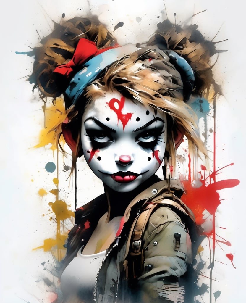 disney banksy art sticker, fantasy character, soul, digital illustration, comic book style, steampunk noir, perfect anatomy, centered, approaching perfection, dynamic, highly detailed, watercolor painting, artstation, concept art, soft, sharp focus, illustration, art by Carne Griffiths and Wadim Kashin