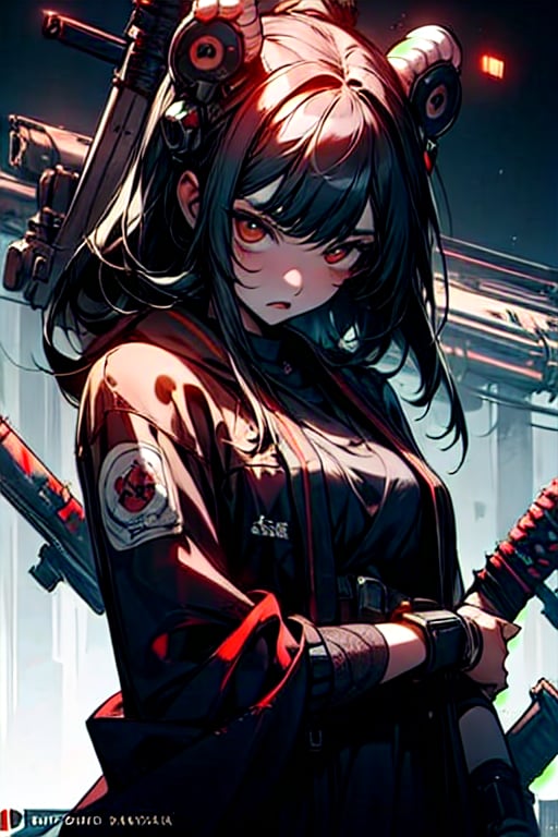 (masterpiece:1.4),(best quality:1.4),1 tanuki_demon, (cyberpunk:1),(evil expression:1),(tokyo tower background at night:1), multiple weapons,style,