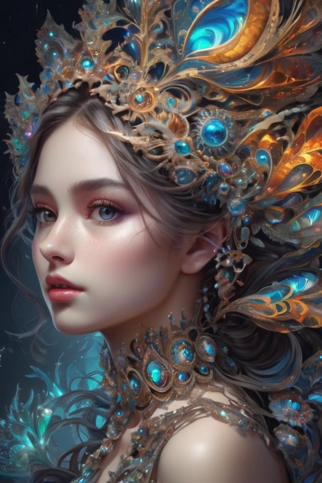 (masterpiece, top quality, best quality, official art, beautiful and aesthetic:1.2), (1girl), extreme detailed,(fractal art:1.3),colorful,highest detailed