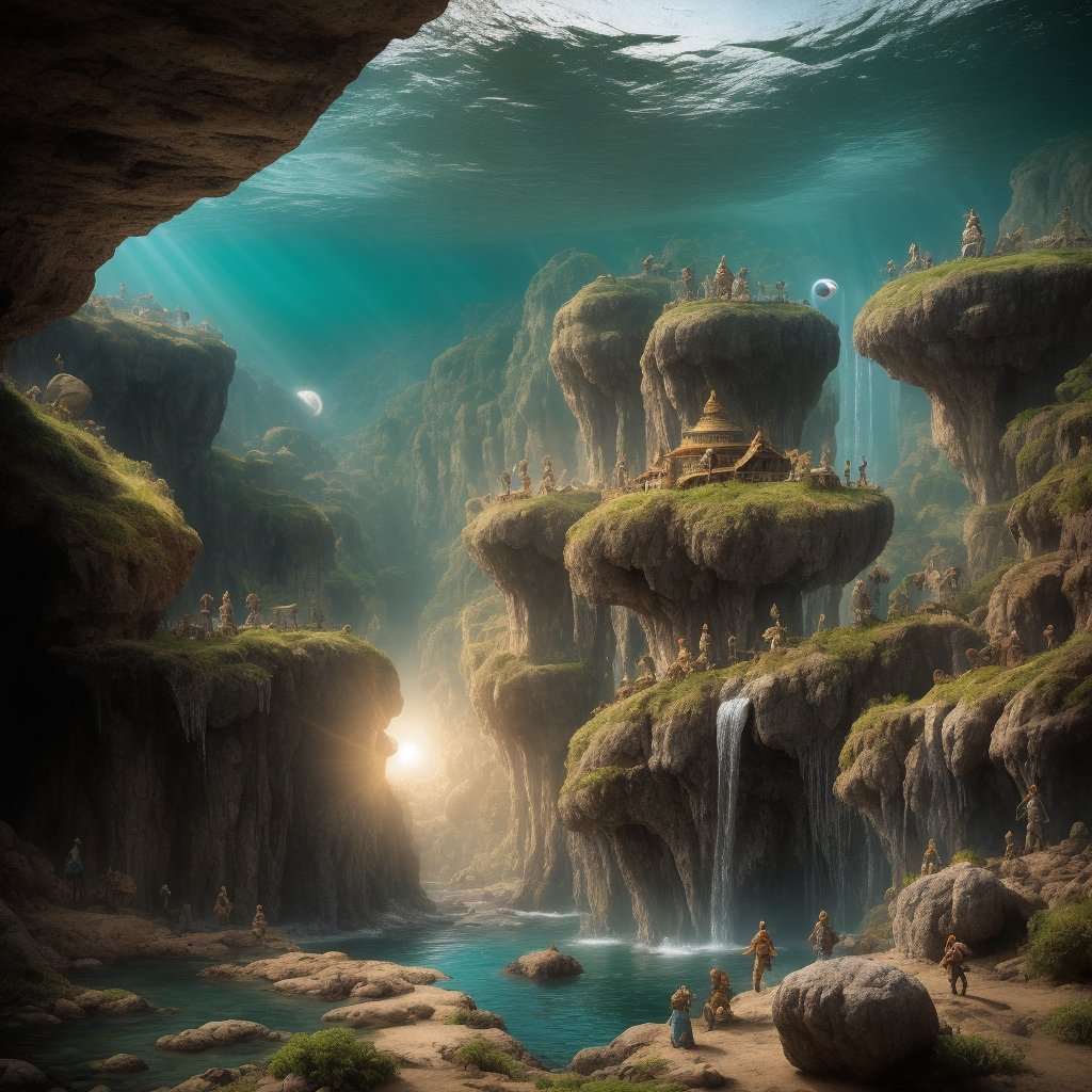 Imagine um mundo fantástico onde moinhos d'água são portais para outros reinos ou dimensões. Crie uma história sobre alguém que descobre esse segredo e embarca em uma aventura através desses moinhos.