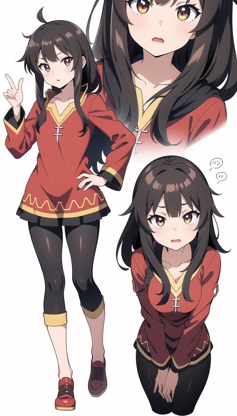 full body, megumin with surprised expression, explosive hair, dark dragon figure in the background of the image




,niji6,KunoTsubakiv1