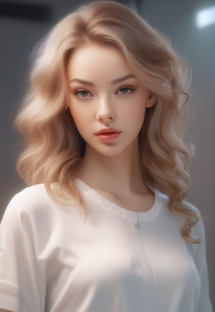 a (selfie) of a pretty russian 1girl, Skin luster, Rembrandt lighting, wearing counseling psychologist outfits, (infrared hair, retriever hair), Various postures, embarrassed, small breasts, in the (clothing store), her peaceful expression and gentle breathing create a calming atmosphere, natural skin texture, hyperrealism, hdr, hyperdetailed, RAW photo, photorealistic, best quality, highres, realistic, 8k, caustics, dynamic light, beautiful and delicate lips, delicate fingers, detailed pupil, real human skin