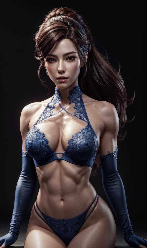 the portrait of a blueberry that resembles an absurdly beautiful, graceful, elegant, sophisticated fitness model woman, an ultrafine hyperdetailed illustration by kim jung gi, irakli nadar, intricate linework, bright colors, octopath traveler, final fantasy, unreal engine 5 highly rendered, global illumination,