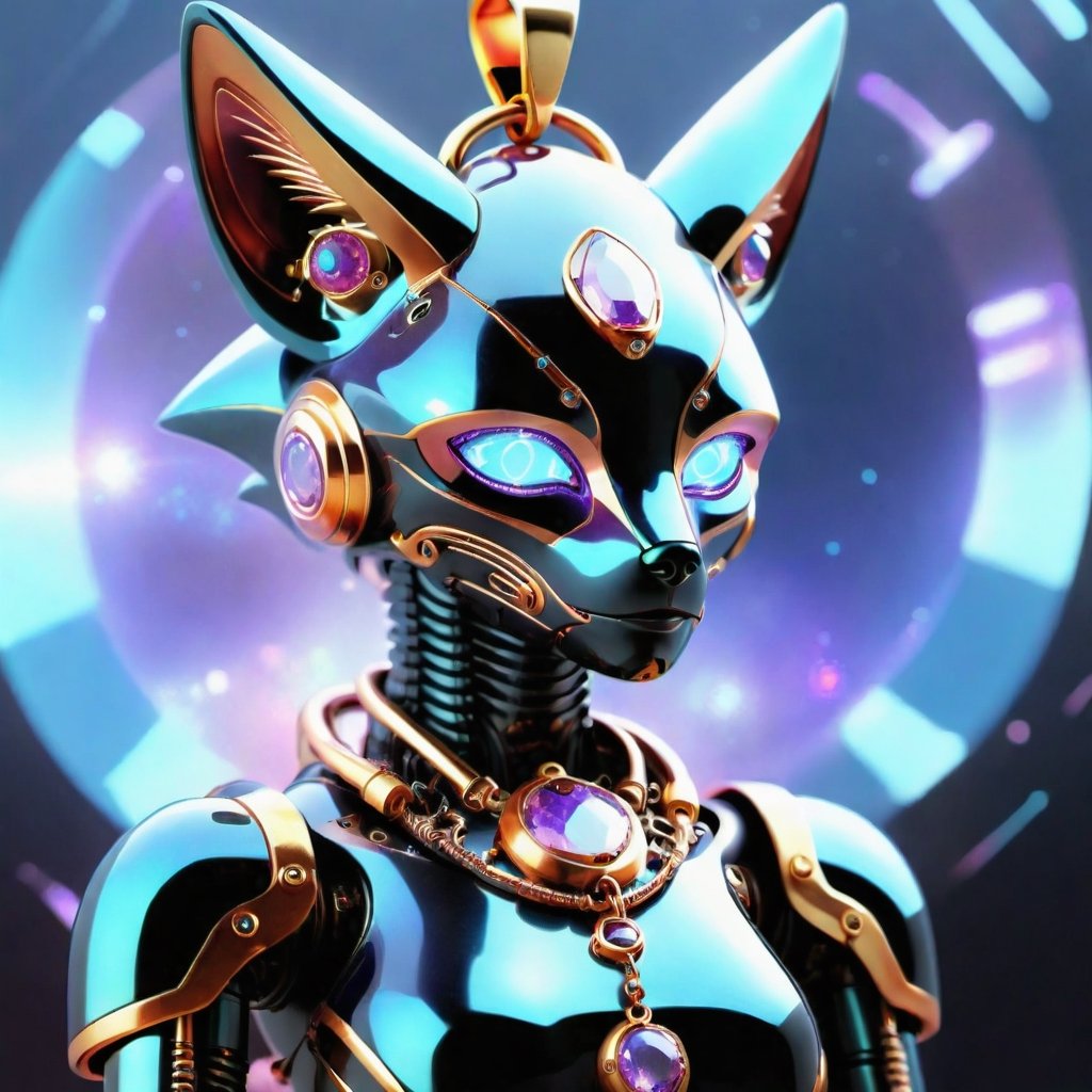 Cybernetic style with a girl - futuristic, technological, cybernetic enhancements, robotics, artificial intelligence themes.
,DonMC3l3st14l3xpl0r3rsXL,JoeMad Style,DonM5yn1hXL,portrait_futurism,Spirit Fox Pendant