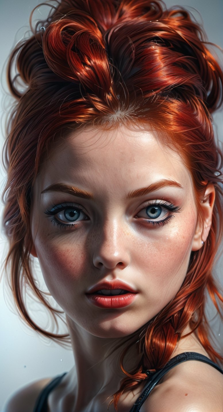 Hyperrealistic sexy Girl Portrait,full body,red hair,ultra detail eyes,face,body**: An extremely high-resolution hyperrealistic portrait of a girl, pushing the boundaries of realism with fine textures and lifelike details.
,DonML1quidG0ldXL 