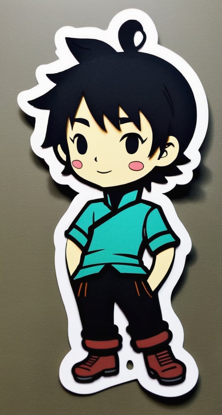 Stacked Papercut Sticker with TenTen**: Multiple layers of paper reveal TenTen's character with depth and texture.
