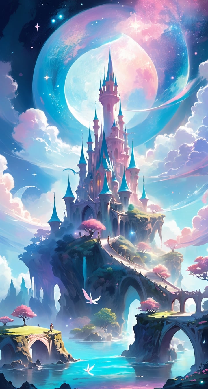 Ethereal Fantasy Concept Art**: A magnificent, celestial, and painterly representation of a dreamy and magical fantasy world.
,pretopasin