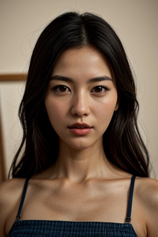 ((Korean)), modern, (realistic, contemporary:1.4),

1lady, 28yo, Korean, a young Korean lady with a successful career and a passion for art. She is depicted in a highly detailed digital illustration, capturing her modern life as an artist. The art style should emphasize fine details and authentic expressions.

The background showcases a stylish art studio filled with vibrant colors and creative energy. Canvases, brushes, and art supplies are scattered around, reflecting the lady's artistic pursuits. Soft natural lighting enhances the space, creating a serene and inspiring atmosphere.

The image should be rendered in high resolution, with a focus on facial details, clothing textures, and the overall authenticity of the artistic setting.

Inspiration: Contemporary art studios, artistic fashion.
Camera: Dynamic shot, 50mm lens.
Render style: Highly detailed digital illustration.
Resolution: 6K.
Lighting: Soft natural lighting.,Zoey,<lora:659111690174031528:1.0>