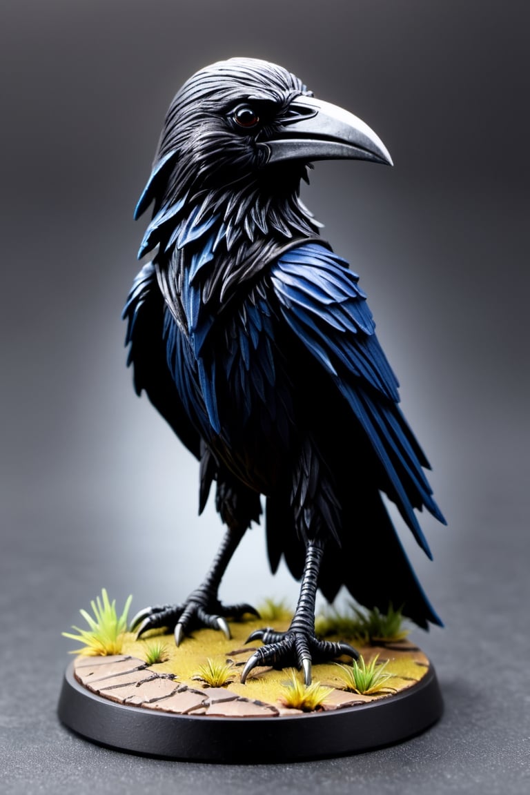 Kenku crow, miniature, dnd game, high detail, sharp focus,Monster,Sci-fi 