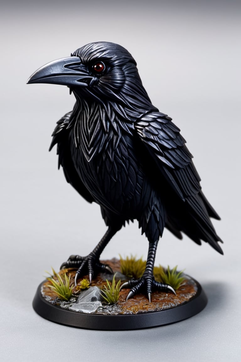 Kenku crow, miniature, dnd game, high detail, sharp focus,Monster,Sci-fi 