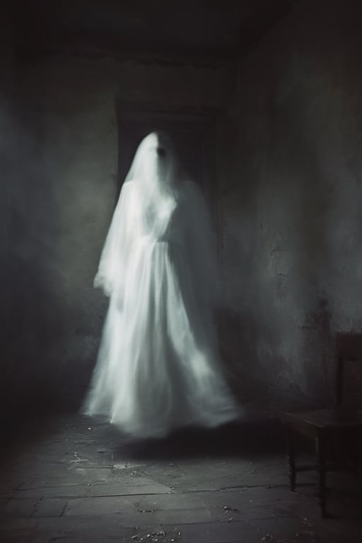 <@1129370828564348958> `/image prompt:Illustrate the traveler and the ghostly figure locked in a dance, their forms swirling in a ghastly waltz. Emphasize the traveler's expression of fear. 14526075
,Monster,HellAI,ghost