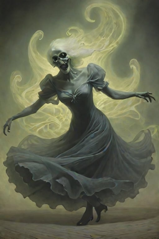 <@1129370828564348958> `/image prompt:Illustrate the traveler and the ghostly figure locked in a dance, their forms swirling in a ghastly waltz. Emphasize the traveler's expression of fear. 14526075
,Monster,HellAI