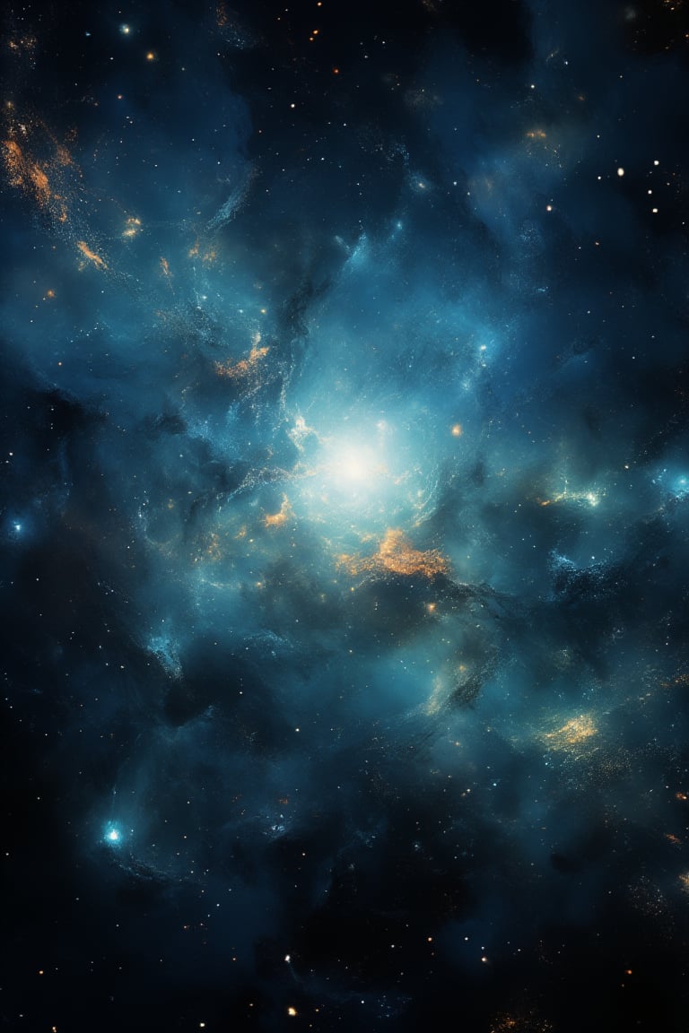 In a vast expanse of deep space, a supernova explosion illuminates the cosmos, casting an ethereal glow on the surrounding universe. Against the inky blackness of the void, tendrils of gas and dust stretch out like ghostly fingers, as if reaching for the dying star's fiery remnants.,noc-space,niji