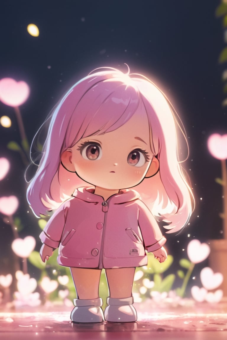 masterpiece, best quality, highres, 1_girl,high quality illustration, (1girl:1.6),BREAKLush Square, Lush Exploration,Premium Generosity,BREAKanalog film, grainy textures, warm tones, nostalgic atmosphere, organic imperfections, classic charm, timeless aesthetics , Line Chibi pink, bokeh