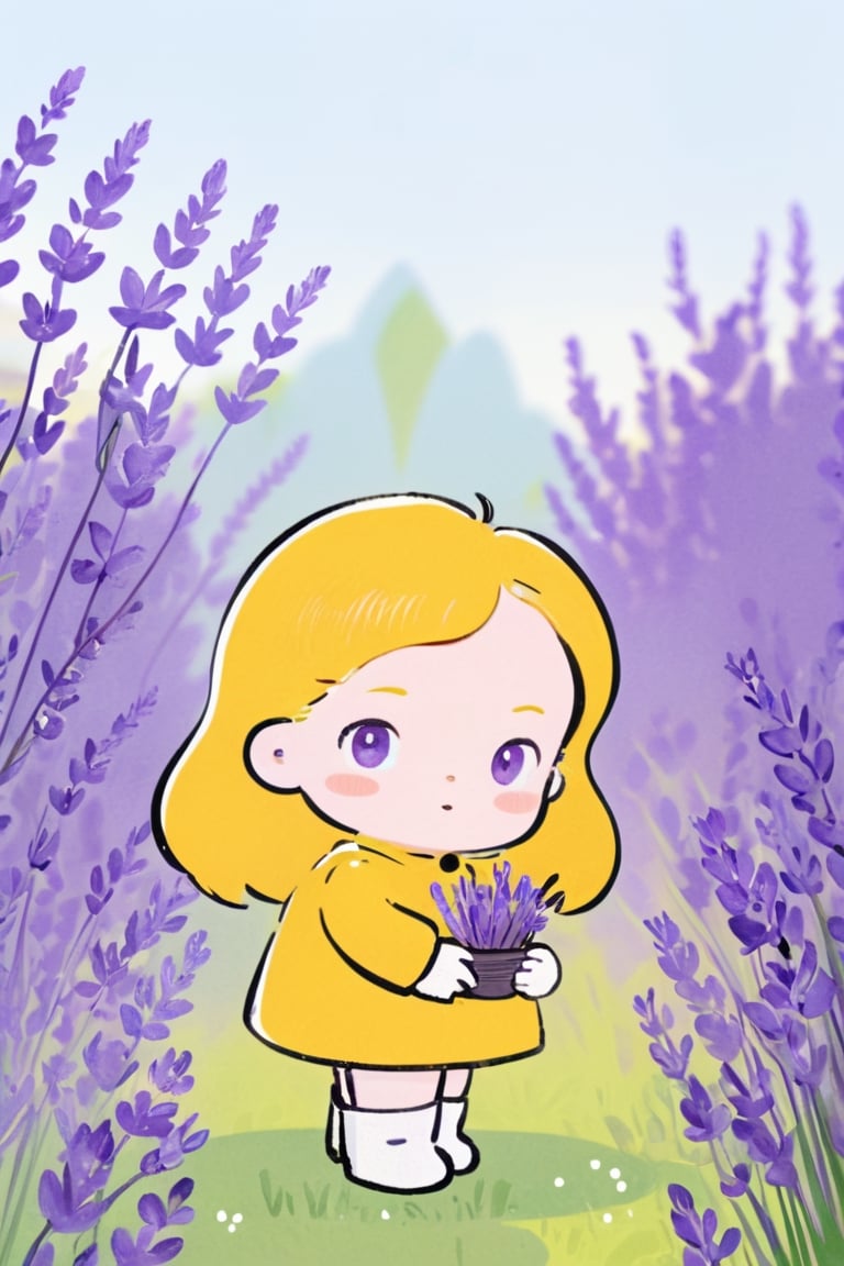 masterpiece, best quality, highres, 1_girl,high quality illustration, (1girl:1.6),BREAKLush Square, Lush Exploration,Premium Generosity,BREAKanalog film, grainy textures, warm tones, nostalgic atmosphere, organic imperfections, classic charm, timeless aesthetics , Line Chibi lavendar