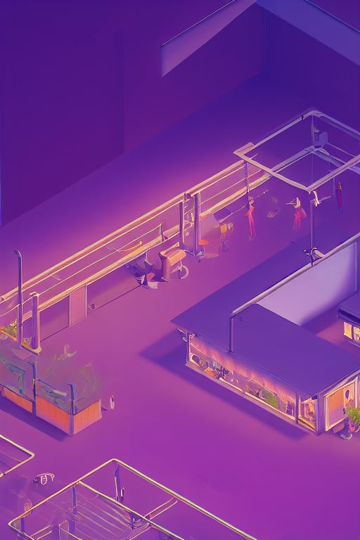 Neon_Isometric, (masterpiece) lovely gentle A nature view with its magnificent reality, the reflections are very high quality, the house details are clear and high quality, the unreal engine engine is used, the reflection details are very realistic and beautiful, the colors are very vivid, Isometric Neon Vaporwave Scene