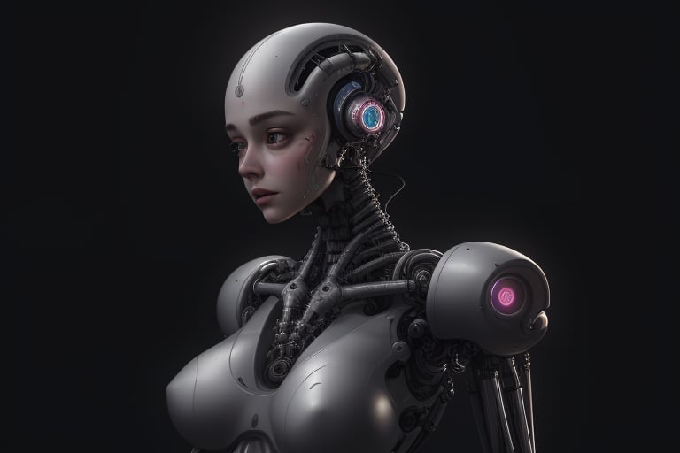 long shot, Character Sheet, ultra detailed of a female robot, robotic parts, humanoid, beautiful studio soft light, rim light, vibrant details, luxurious cyberpunk, lace, hyper realistic, anatomical, facial muscles, cable electric wires, microchip, elegant, beautiful background, octane render, H.R. Giger style,

