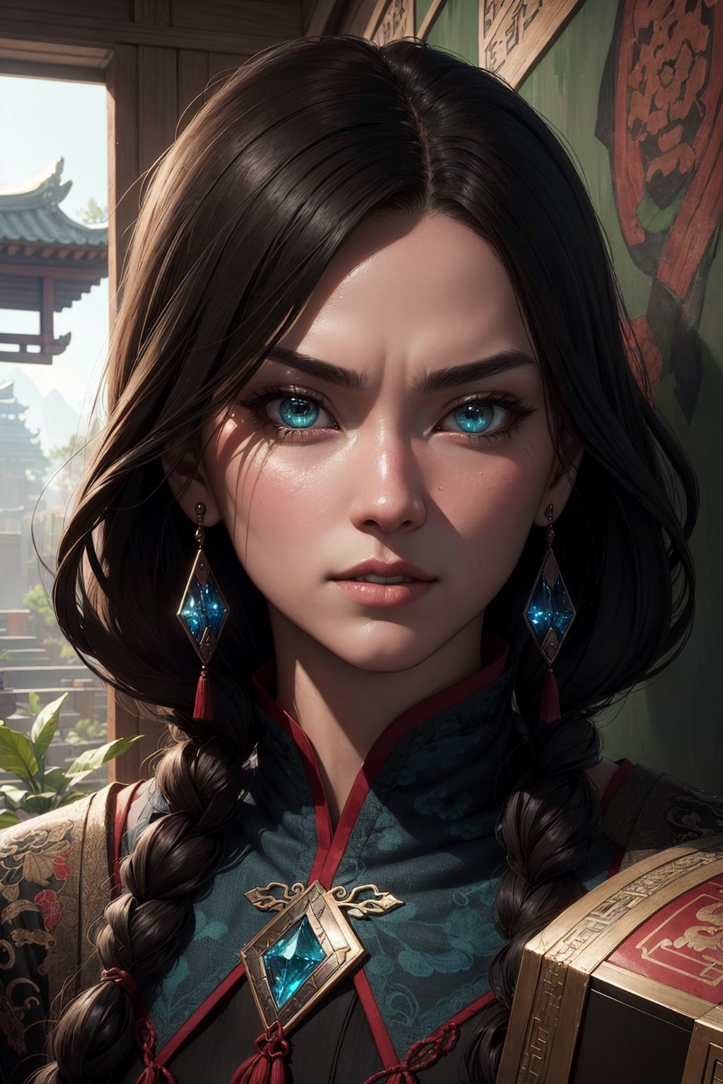 assassin doppelganger, xbox 360, influenced by ancient chinese era, uhd image, villagecore, muralist, yumihiko amano, graceful balance, ultra detailed face, sharpness, hyperresolution, unreal engine 5,HDR, 16k, uhd, crystal eyes, 